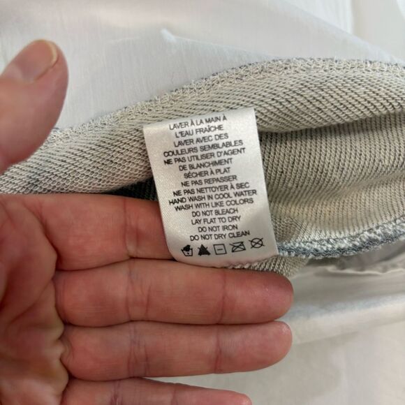 Dalia Womens Long Sleeve Blouse Layered Look Size Large  Grey White sz S - Picture 6 of 9